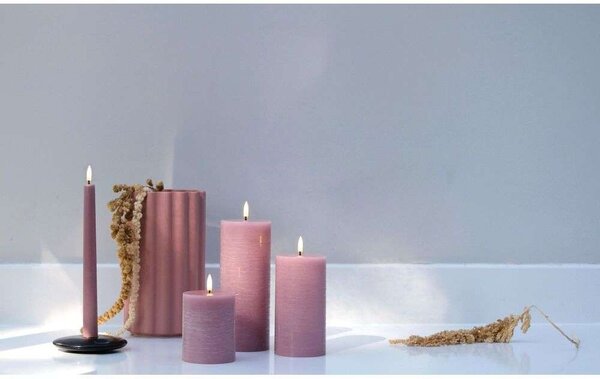 Uyuni Lighting - Sloupková Svíčka LED 7,8 x 15,2 cm Rustic Dusty Rose Lighting - Lampemesteren