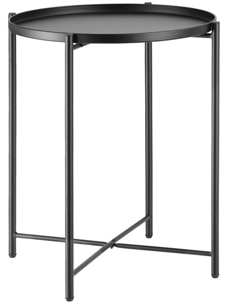 Tectake 404185 odkládací stolek chester 45,5x45,5x53cm - černá