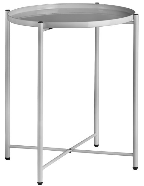 Tectake 404187 odkládací stolek chester 45,5x45,5x53cm - šedá