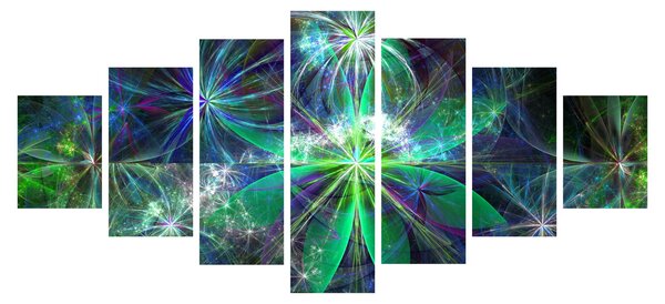 Obraz - Abstraktní geometrické tvary (210x100 cm)