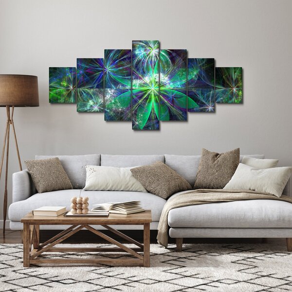 Obraz - Abstraktní geometrické tvary (210x100 cm)