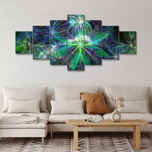 Obraz - Abstraktní geometrické tvary (210x100 cm)