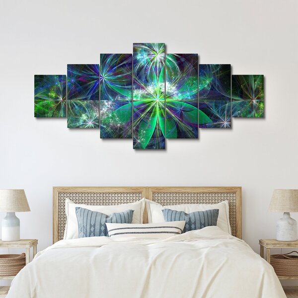 Obraz - Abstraktní geometrické tvary (210x100 cm)