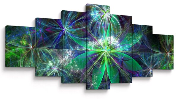 Obraz - Abstraktní geometrické tvary (210x100 cm)