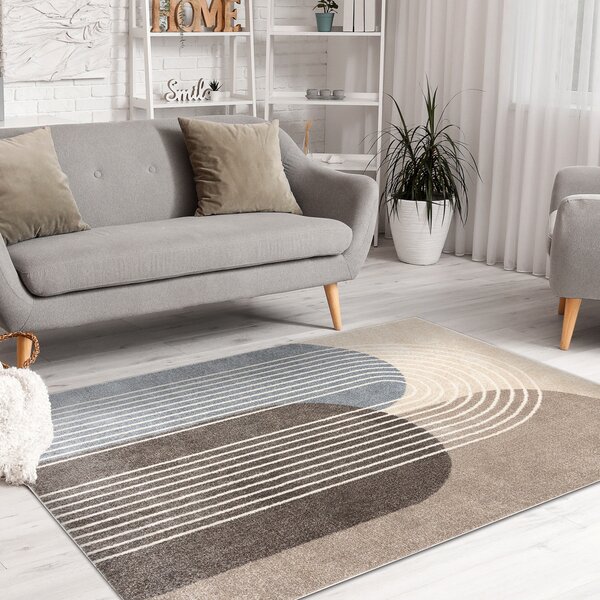 Dywany Łuszczów, Kusový koberec Fusion 0810 beige/brown, 80x150, vícebarevná, kancelář
