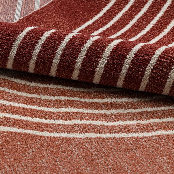 Dywany Łuszczów, Kusový koberec Fusion 0810 beige/terra, 140x190, vícebarevná, kancelář