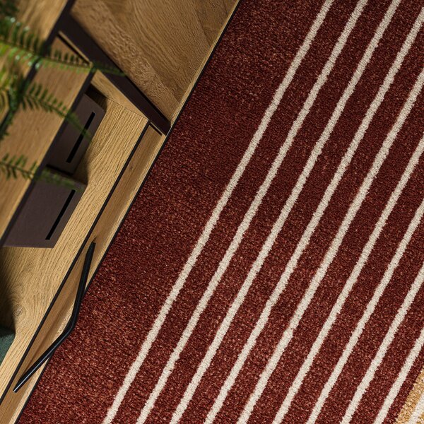 Dywany Łuszczów, Kusový koberec Fusion 0810 beige/terra, 140x190, vícebarevná, kancelář
