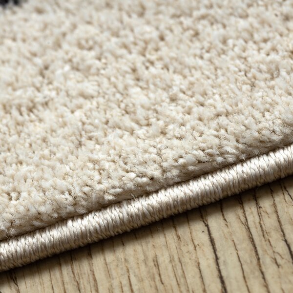 Dywany Łuszczów, Kusový koberec Fusion 8297 cream/dark grey, 80x150, bílá, kancelář