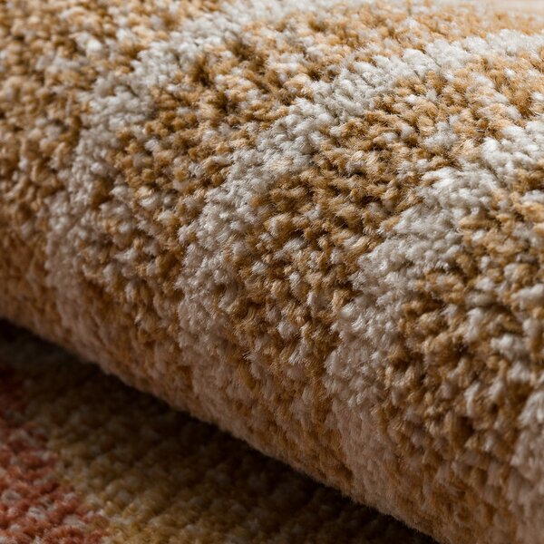 Dywany Łuszczów, Kusový koberec Fusion 0810 beige/terra, 140x190, vícebarevná, kancelář