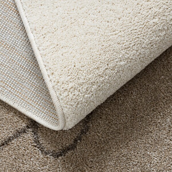 Dywany Łuszczów, Kusový koberec Fusion 8299 cream/beige, 80x150, bílá, kancelář