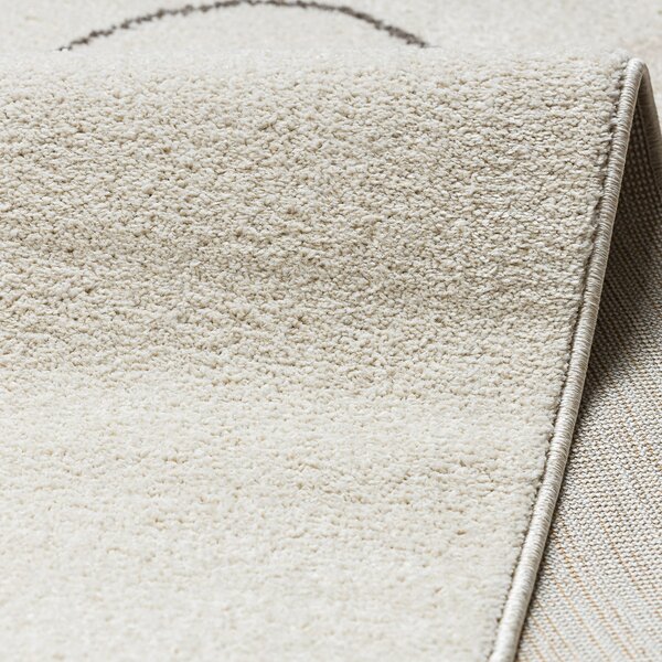 Dywany Łuszczów, Kusový koberec Fusion 8299 cream/beige, 80x150, bílá, kancelář