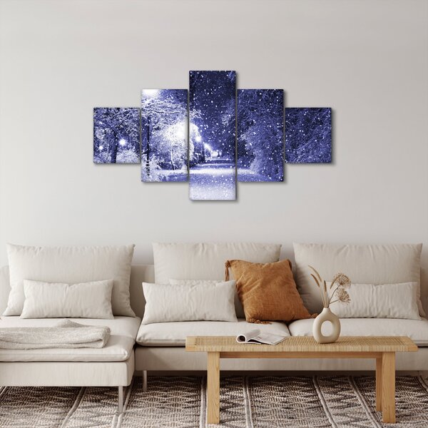 Obraz - Kouzelná zimní noc (125x70 cm)