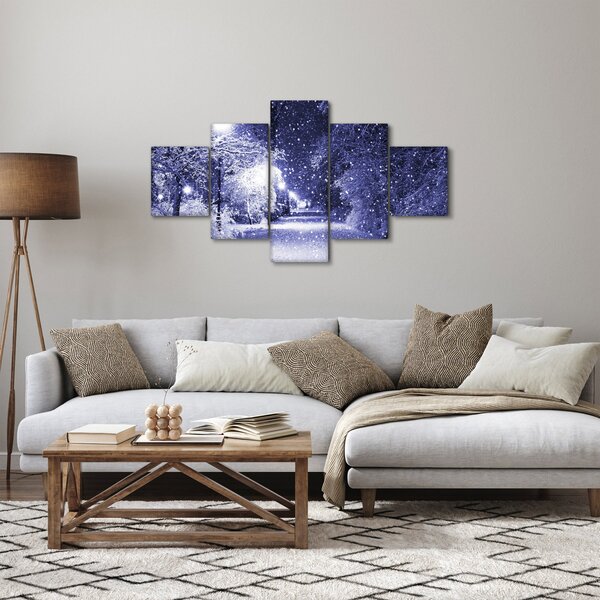 Obraz - Kouzelná zimní noc (125x70 cm)