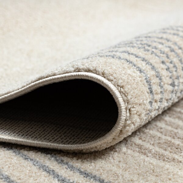 Dywany Łuszczów, Kusový koberec Fusion 0815 cream/beige, 140x190, béžová, kancelář