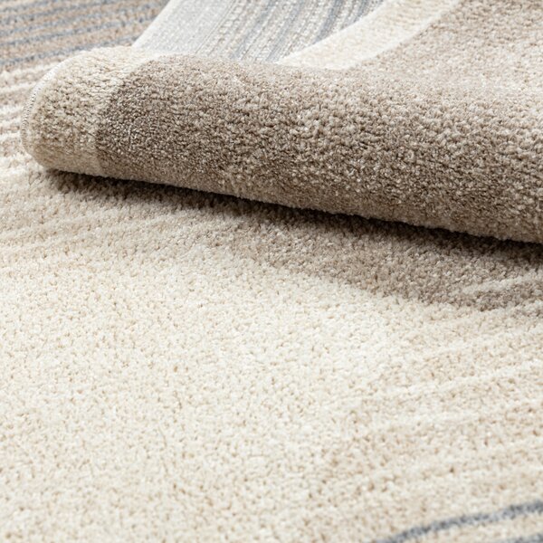 Dywany Łuszczów, Kusový koberec Fusion 0815 cream/beige, 140x190, béžová, kancelář