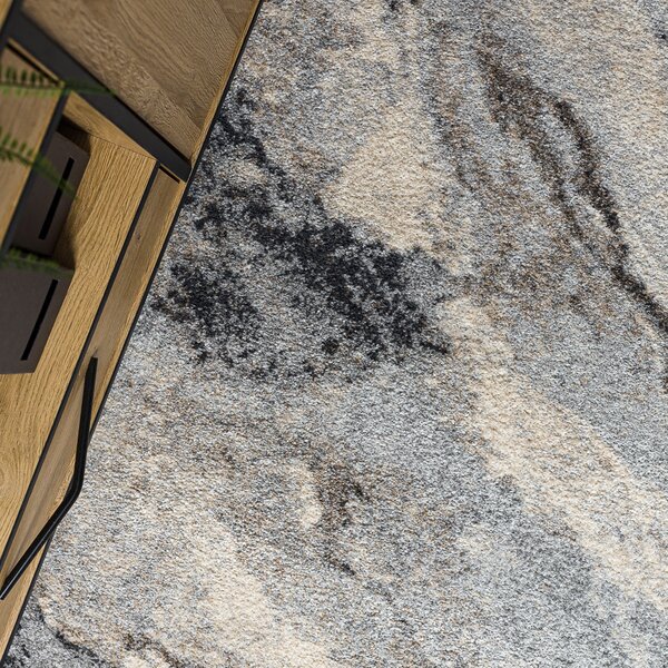 Dywany Łuszczów, Kusový koberec Fusion 9613 l. grey/dark grey, 120x170, šedá, kancelář