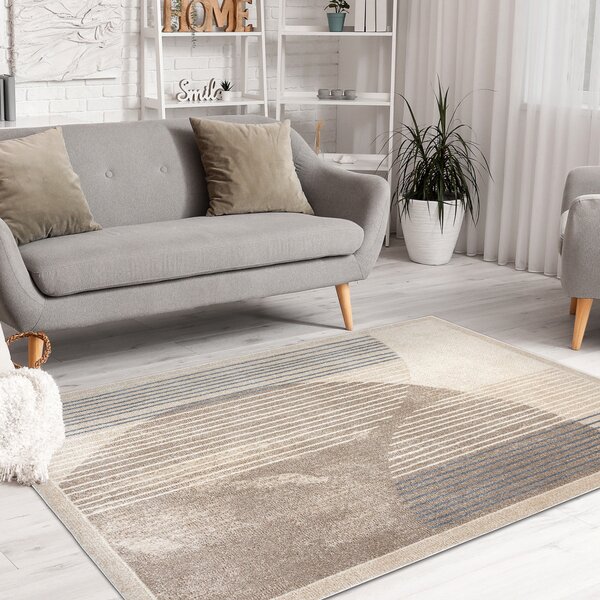 Dywany Łuszczów, Kusový koberec Fusion 0815 cream/beige, 140x190, béžová, kancelář