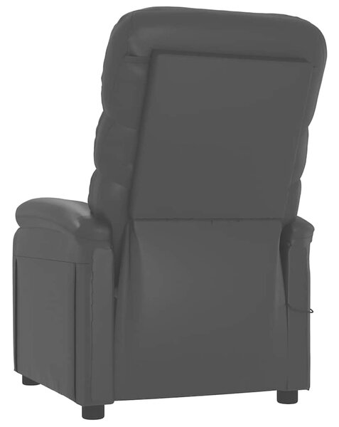 Elektrické polohovací křeslo černé umělá kůže 3073670