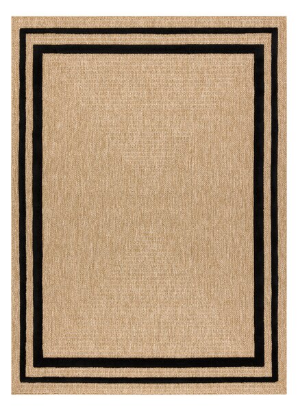 Dywany Łuszczów, Kusový koberec Spark 0687 beige/black, 160x220, béžová, chodba / předsíň