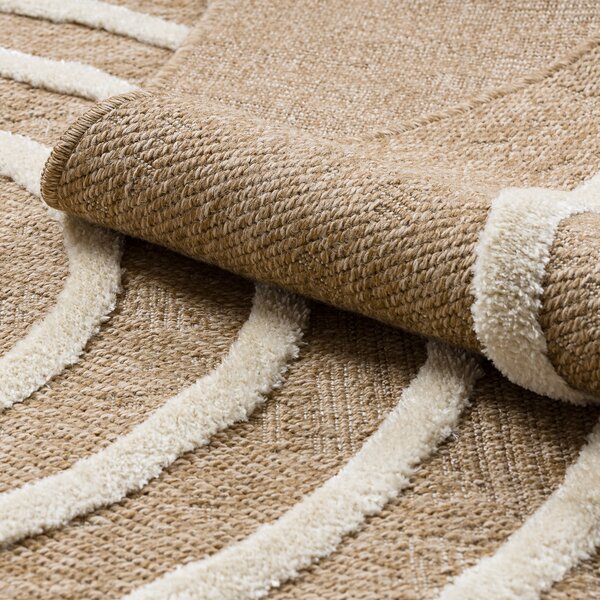 Dywany Łuszczów, Kusový koberec Spark 0688A beige/cream, 80x150, béžová, chodba / předsíň