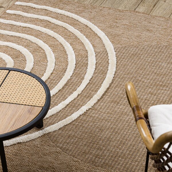 Dywany Łuszczów, Kusový koberec Spark 0688A beige/cream, 80x150, béžová, chodba / předsíň