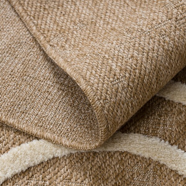 Dywany Łuszczów, Kusový koberec Spark 0688A beige/cream, 80x150, béžová, chodba / předsíň