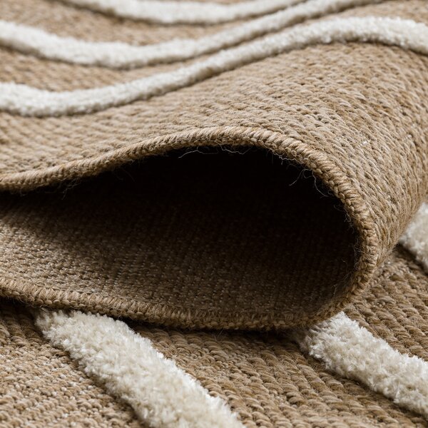 Dywany Łuszczów, Kusový koberec Spark 0688A beige/cream, 80x150, béžová, chodba / předsíň
