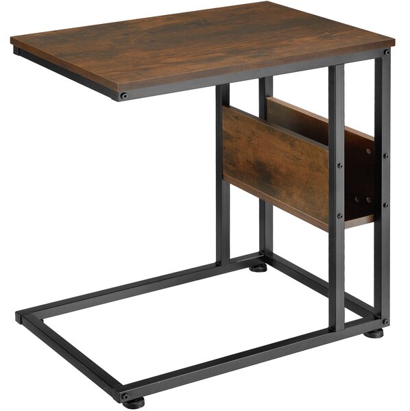 Tectake 404277 odkládací stolek wigan 55x36,5x60cm - industriální dřevo tmavé, rustikální