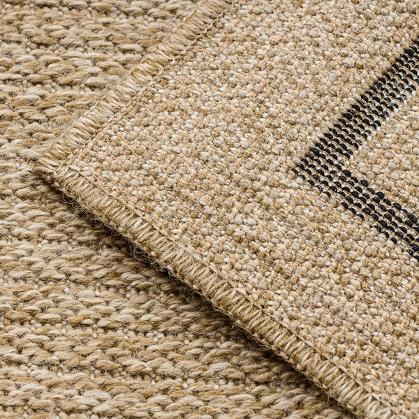 Dywany Łuszczów, Kusový koberec Spark 0687 beige/black, 160x220, béžová, chodba / předsíň