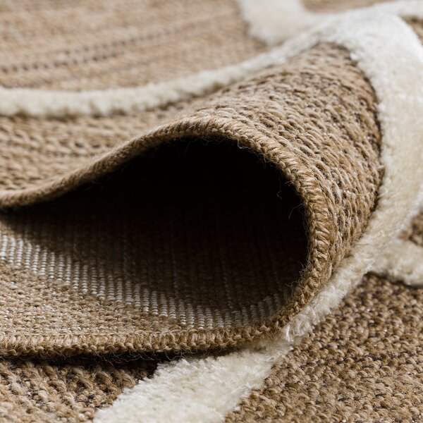 Dywany Łuszczów, Kusový koberec Spark 0708A beige/cream, 80x150, béžová, chodba / předsíň