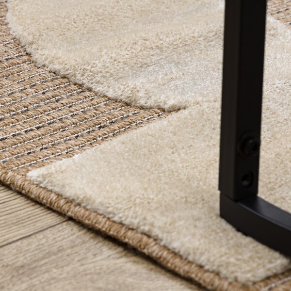 Dywany Łuszczów, AKCE: 140x190 cm Kusový koberec Spark 0696A beige/cream, béžová, chodba / předsíň
