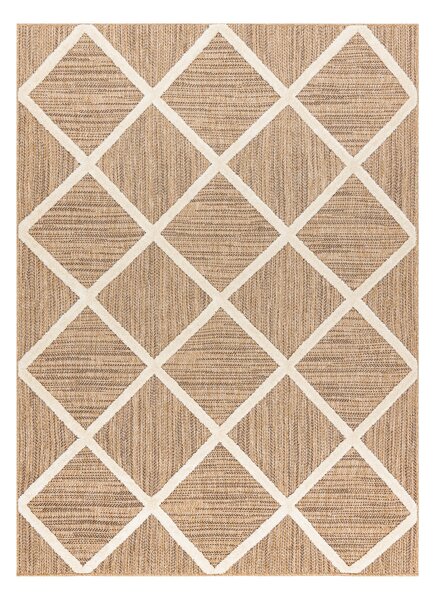 Dywany Łuszczów, Kusový koberec Spark 0708A beige/cream, 80x150, béžová, chodba / předsíň