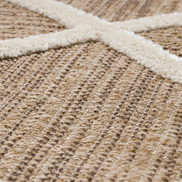 Dywany Łuszczów, Kusový koberec Spark 0708A beige/cream, 80x150, béžová, chodba / předsíň