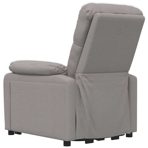 Elektrické polohovací křeslo taupe textil 3073810