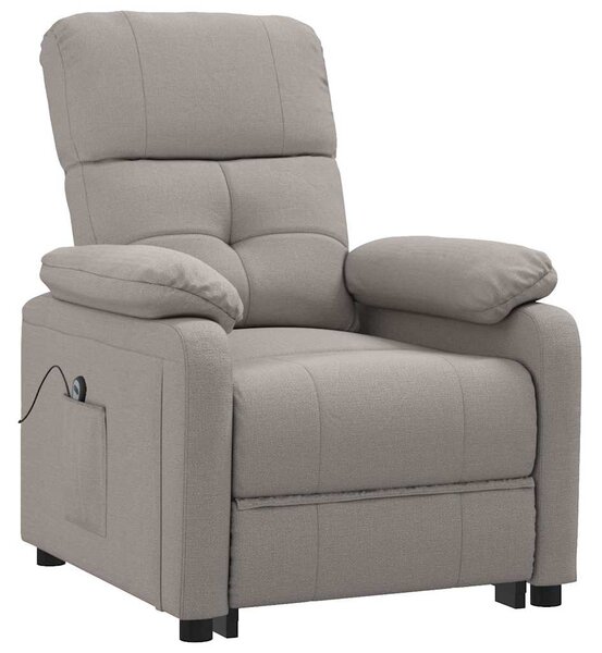 Elektrické polohovací křeslo taupe textil 3073810
