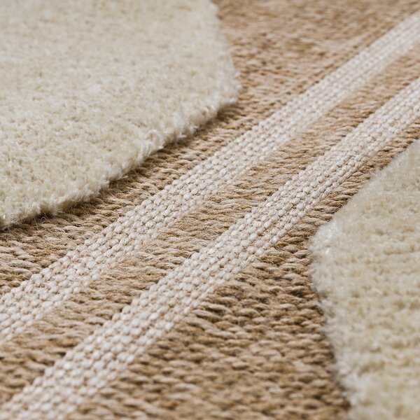 Dywany Łuszczów, Kusový koberec Spark 0698A beige/cream, 80x150, béžová, chodba / předsíň