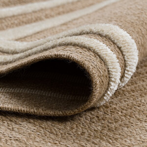 Dywany Łuszczów, Kusový koberec Spark 0687A beige/cream, 80x150, béžová, chodba / předsíň