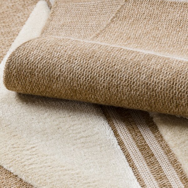 Dywany Łuszczów, Kusový koberec Spark 0698A beige/cream, 80x150, béžová, chodba / předsíň
