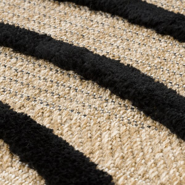 Dywany Łuszczów, Kusový koberec Spark 0688 beige/black, 160x220, béžová, chodba / předsíň