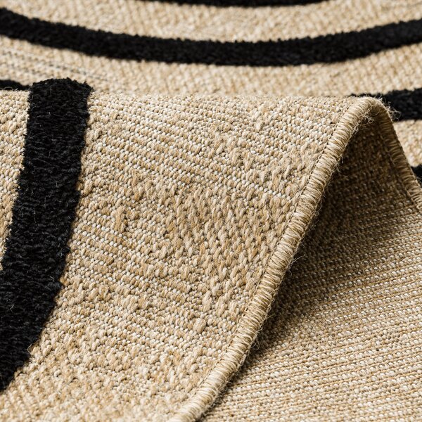 Dywany Łuszczów, Kusový koberec Spark 0688 beige/black, 160x220, béžová, chodba / předsíň