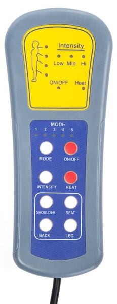 Elektrické masážní křeslo krémové barvy, látka 3074099