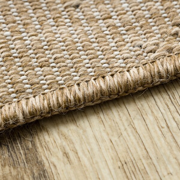 Dywany Łuszczów, Kusový koberec Spark 0688 beige/black, 160x220, béžová, chodba / předsíň