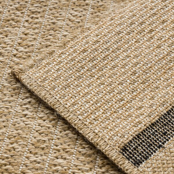 Dywany Łuszczów, Kusový koberec Spark 0689 beige/black, 120x170, béžová, chodba / předsíň
