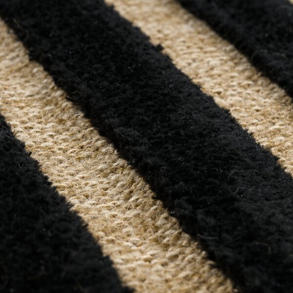 Dywany Łuszczów, Kusový koberec Spark 0689 beige/black, 120x170, béžová, chodba / předsíň