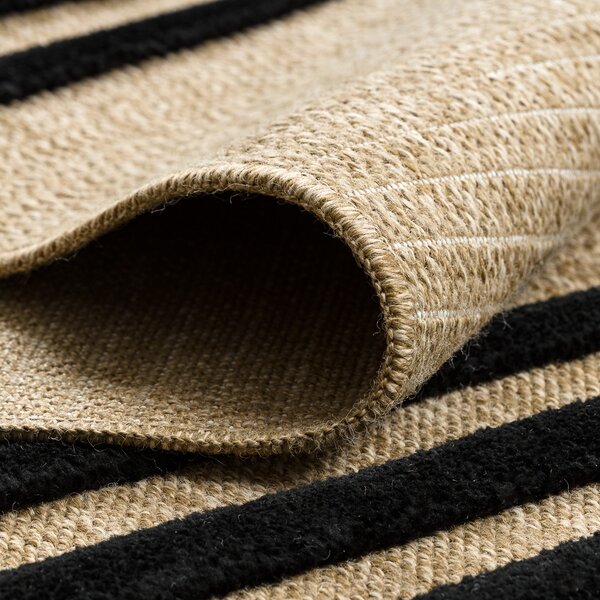Dywany Łuszczów, Kusový koberec Spark 0689 beige/black, 120x170, béžová, chodba / předsíň