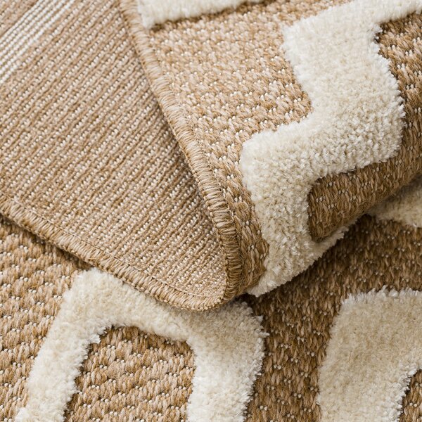 Dywany Łuszczów, Kusový koberec Spark 0711A beige/cream, 80x150, béžová, chodba / předsíň