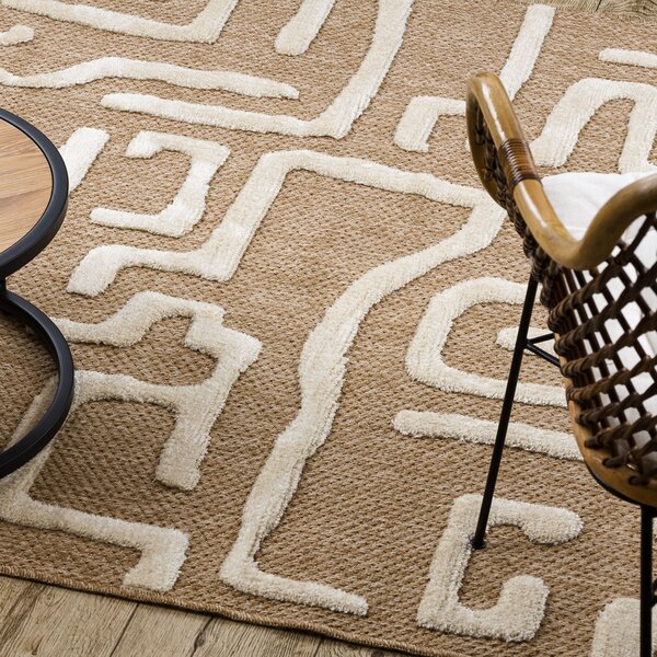 Dywany Łuszczów, Kusový koberec Spark 0711A beige/cream, 80x150, béžová, chodba / předsíň