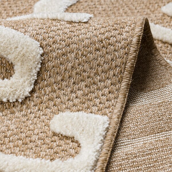 Dywany Łuszczów, Kusový koberec Spark 0711A beige/cream, 80x150, béžová, chodba / předsíň