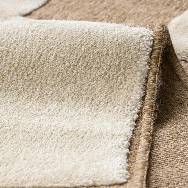 Dywany Łuszczów, Kusový koberec Spark 0710A beige/cream, 80x150, béžová, chodba / předsíň