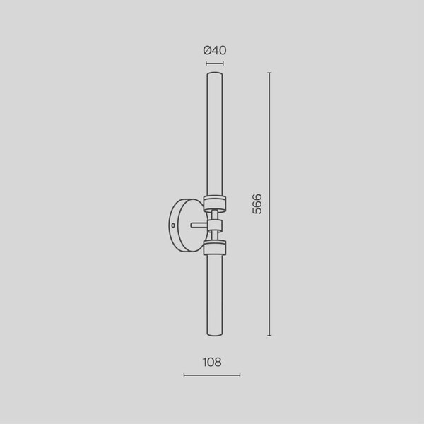 MAYTONI Nástěnné svítidlo Stelo MOD116WL-L7B3K